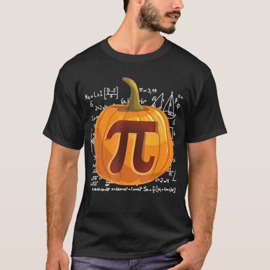 T-shirt Citrouille Pie Math Shirt Funny Halloween Thanksgi (Devant)