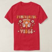 T-shirt Citrouille Pie Vibes Filles Filles Filles Citrouil (Design devant)