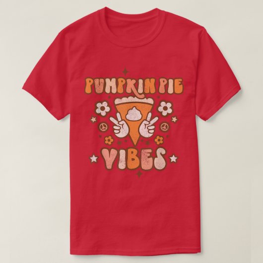 T-shirt Citrouille Pie Vibes Filles Filles Filles Citrouil (Design devant)
