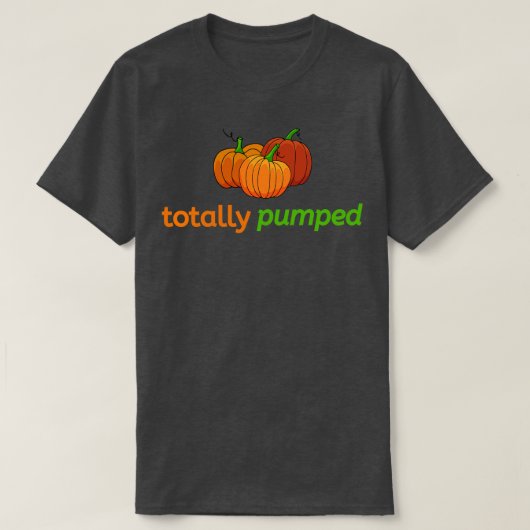 T-shirt Citrouille pompé Automne Automne (Design devant)