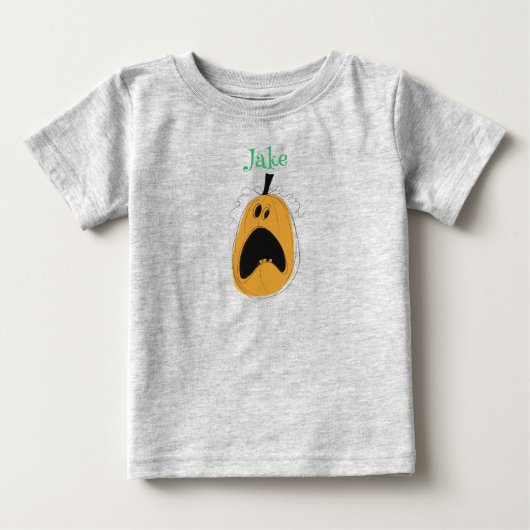 T-shirt Citrouille pour bébé d'Halloween (Devant)