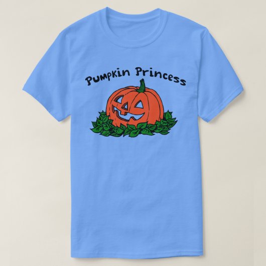 T-shirt CITROUILLE PRINCESS Funny Halloween Déplaisant eff (Design devant)