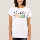 T-shirt Citrouille Remercier Teacher Shirt, Les Vibes d'Au (Devant)