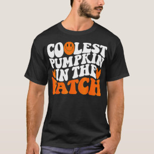 T-shirt Citrouille Retro Coolest Dans Le Patch Halloween