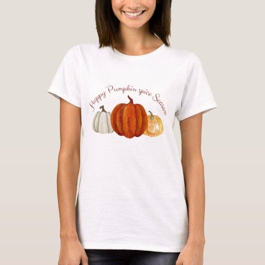 T-shirt Citrouille saison épice citrouille mignon pour amo (Devant)