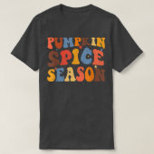 T-shirt Citrouille saison épicée drôle automne automne (Design devant)