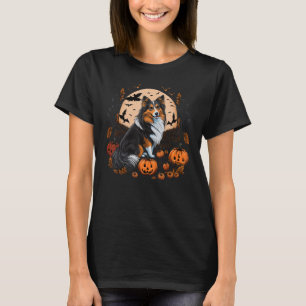 T-shirt Citrouille Shetland Cheepdog costume sur Sheltie H