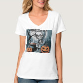 T-shirt Citrouille Skeleton Party (Devant)