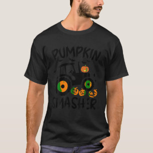 T-shirt Citrouille Smasher Halloween Tractor Garçons Enfan