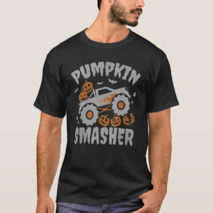T-shirt Citrouille Smasher Toddler Halloween Pour Monster