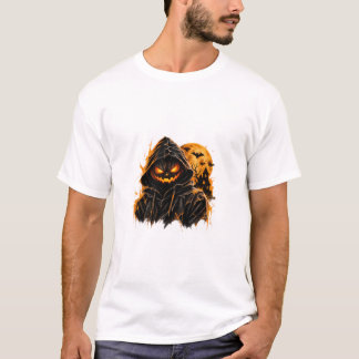 T-shirt Citrouille sombre d'Halloween – Lanterne Jack-O-La