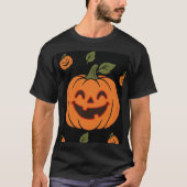 T-shirt Citrouille souriant face Halloween (Devant)