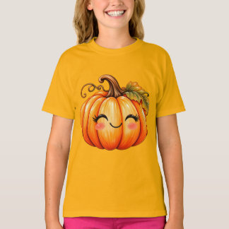 T-shirt Citrouille souriante