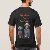 T-shirt Citrouille Spatial Sur Planète (Dos)