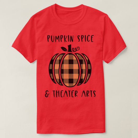 T-shirt Citrouille Spice and Theatre Arts Automne Drame d' (Design devant)