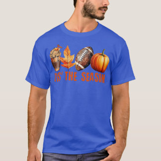 T-shirt Citrouille Spice Football C'Est La Saison Automne 