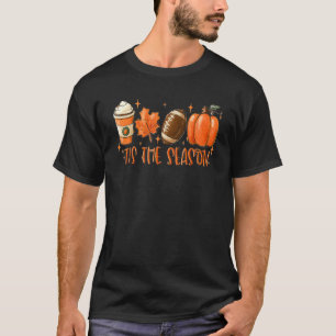 T-shirt Citrouille Spice Football C'Est La Saison Automne 