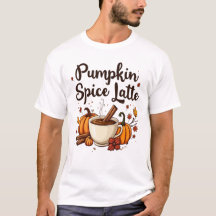 🎃 T-shirt Citrouille Spice Latte Lover :