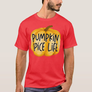 T-shirt Citrouille Spice Life Automne Cottagecore Café