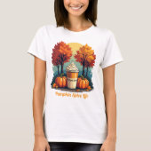 T-shirt Citrouille Spice Life Automne Vibes Graphisme fémi (Devant)