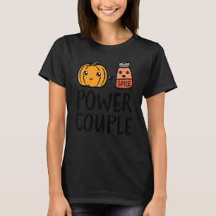 T-shirt Citrouille Spice Power Couple Automne Citrouille s