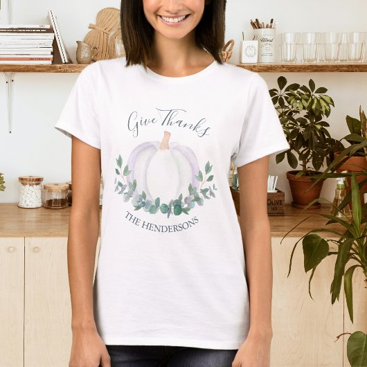 T-shirt Citrouille Thanksgiving