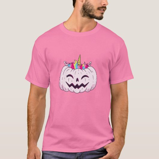 T-shirt Citrouille Unicorn (Devant)