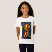 T-Shirt Citrouille vintage (Devant entier)