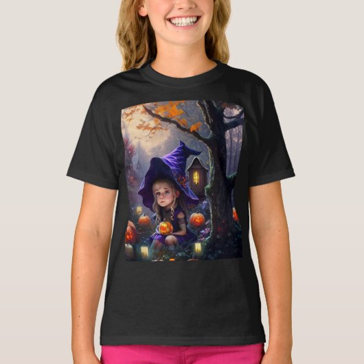 T-shirt citrouille/whimsical/Halloween/dessin animé (Devant)