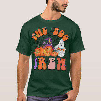 T-shirt Citrouilles amusants et fantôme Le Boo Crew Happy 