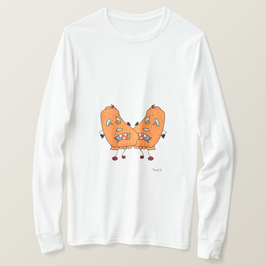T-shirt : citrouilles dansantes (Design devant)