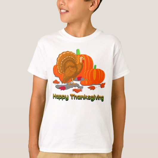 T-shirt Citrouilles de la Turquie de thanksgiving (Devant)