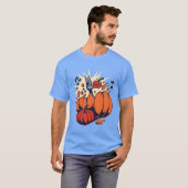 T-shirt Citrouilles d'Halloween amusés par une famille de  (Devant entier)