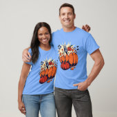 T-shirt Citrouilles d'Halloween amusés par une famille de  (Unisexe)