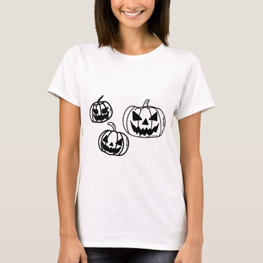 T-shirt Citrouilles éffrayants (Devant)