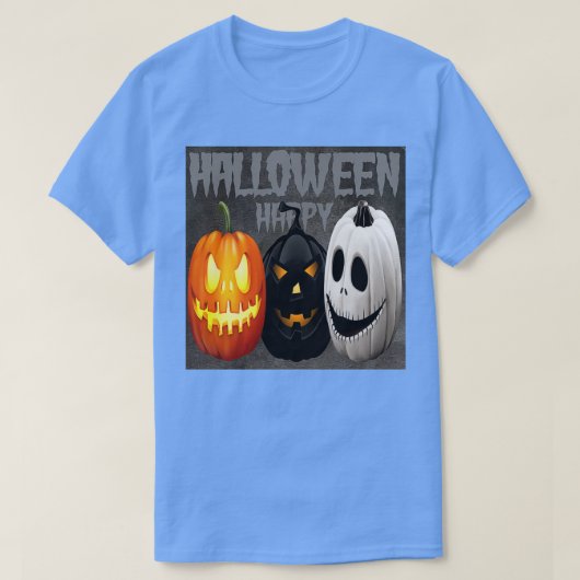 T-shirt Citrouilles et Happy Halloween (Design devant)