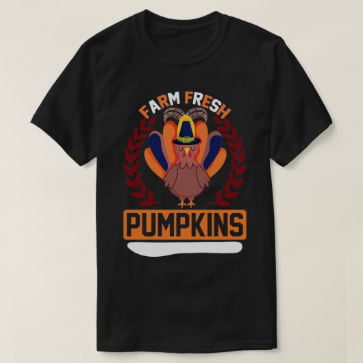 T-shirt Citrouilles frais de ferme (Design devant)