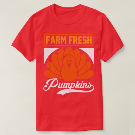 T-shirt Citrouilles frais de ferme (Design devant)