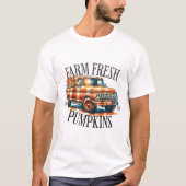 T-shirt Citrouilles frais de ferme (Devant)