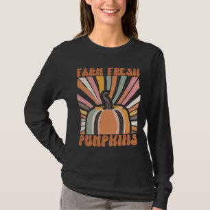 T-shirt Citrouilles frais de la ferme rétro