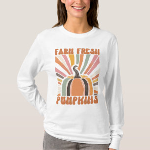T-shirt Citrouilles frais de la ferme rétro