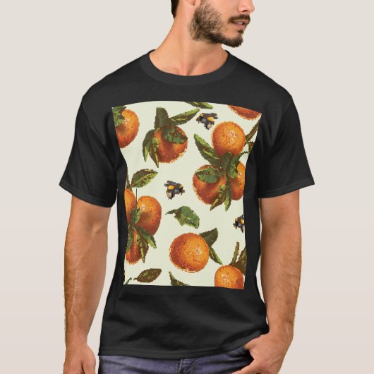 T-shirt Citrus & Bumblebee : Vintage sans fil (Devant)
