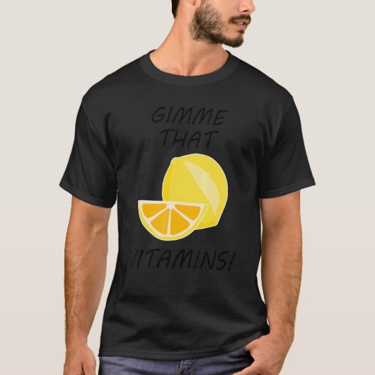 T-shirt Citrus Fruits Vitamins Lemonade Fruits (Devant)