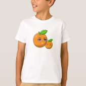 T-shirt Citrus Love - maman et fils orange amoureux (Devant)