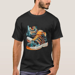 T-shirt City Chaussures Urbain World Fun Life Wandering Mu