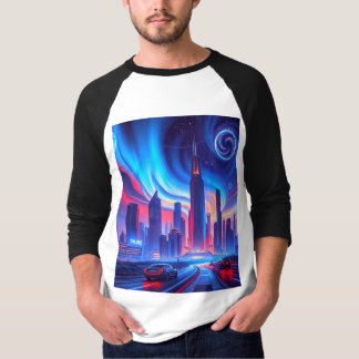 T-shirt City Homme futuriste