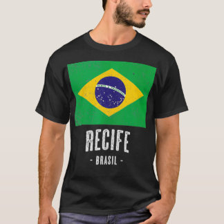 T-shirt City of Recife Brazil BR Brazilian Flag Merch Gr
