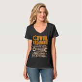 T-shirt Civil Engineer Like A NormalEngineer Board Exam Pr (Devant entier)
