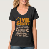 T-shirt Civil Engineer Like A NormalEngineer Board Exam Pr (Devant)