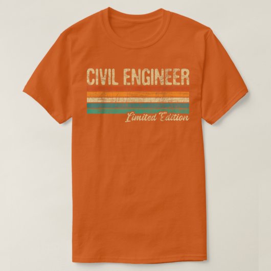T-shirt Civil Engineer Ltd EditionBridge Builder Engineeri (Design devant)